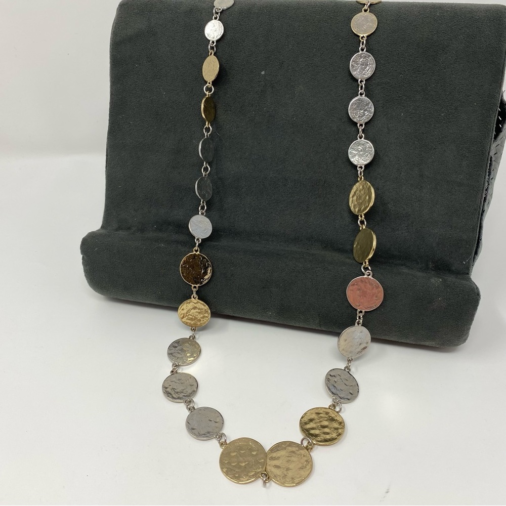 Coin Necklace Gold Silver